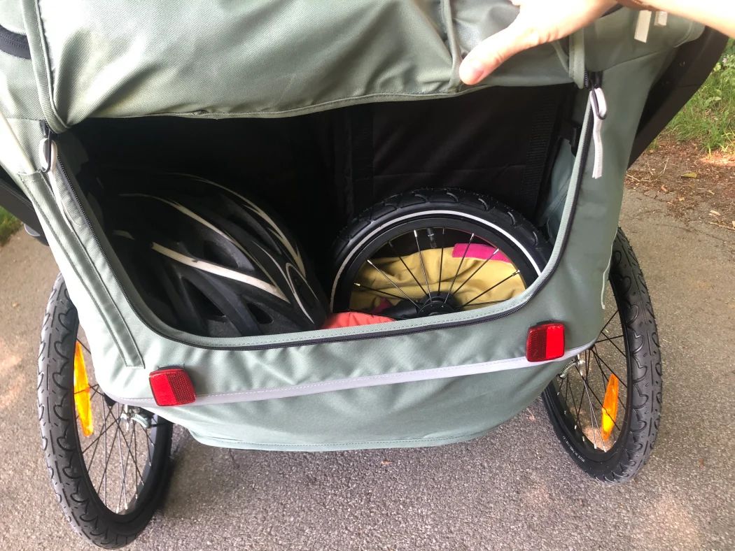 hauck bike n walk duo test stauraum
