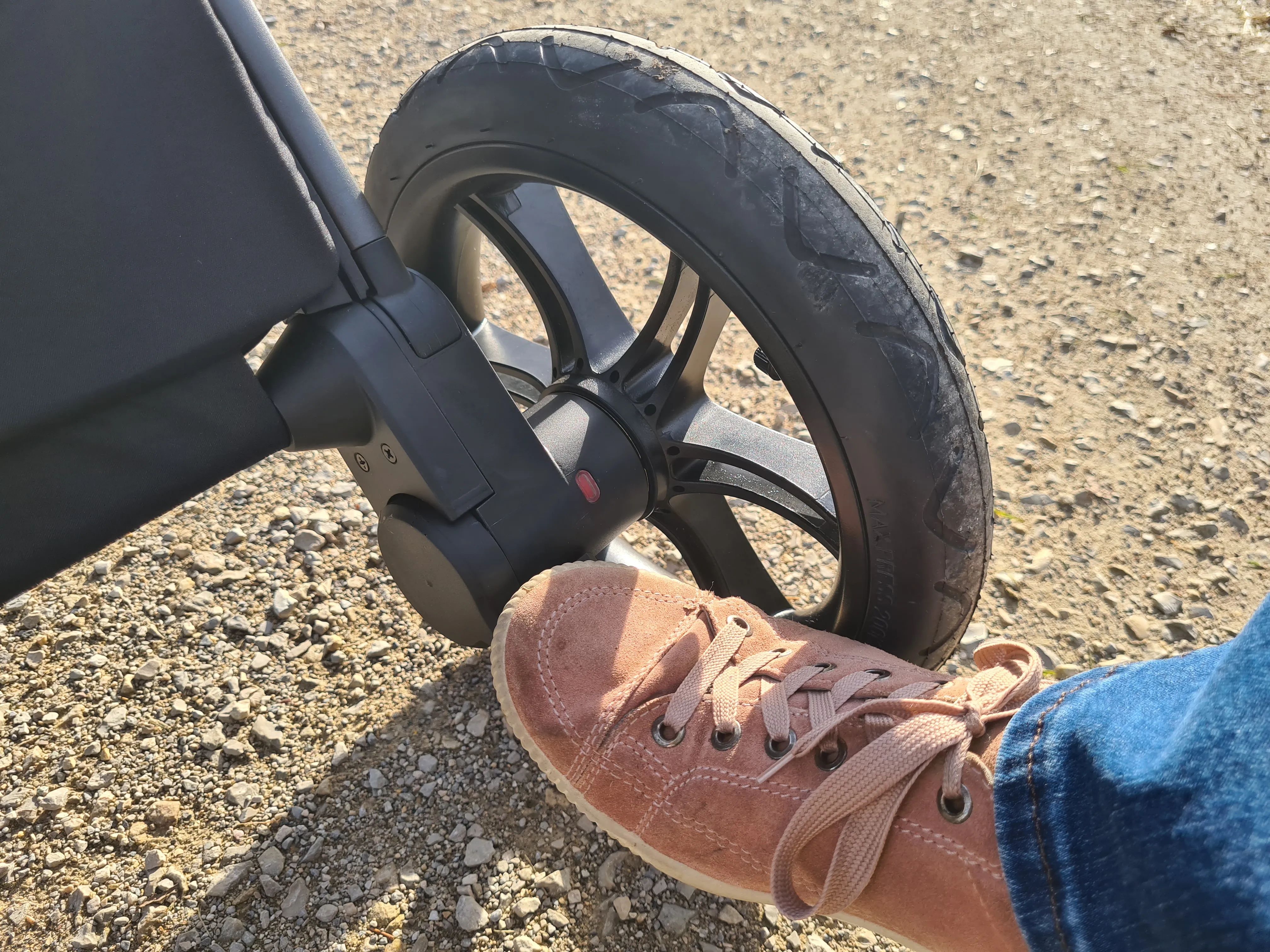 bremse betätigen rotes feld hauck comfort n care air test