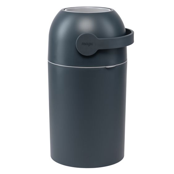 Magic Magic Majestic odorless diaper pail - for conventional bin liners incl. 1 roll with 15 original Magic diaper liners - Graphite