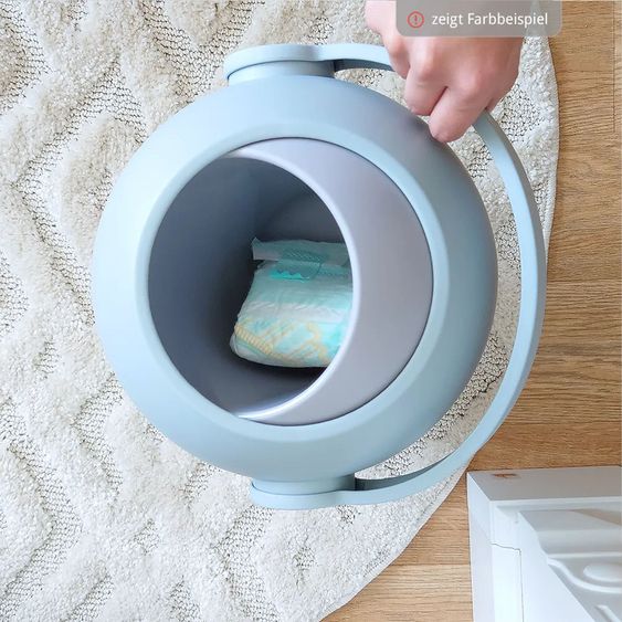 Magic Magic Majestic odorless diaper pail - for conventional bin liners incl. 1 roll with 15 original Magic diaper liners - Graphite