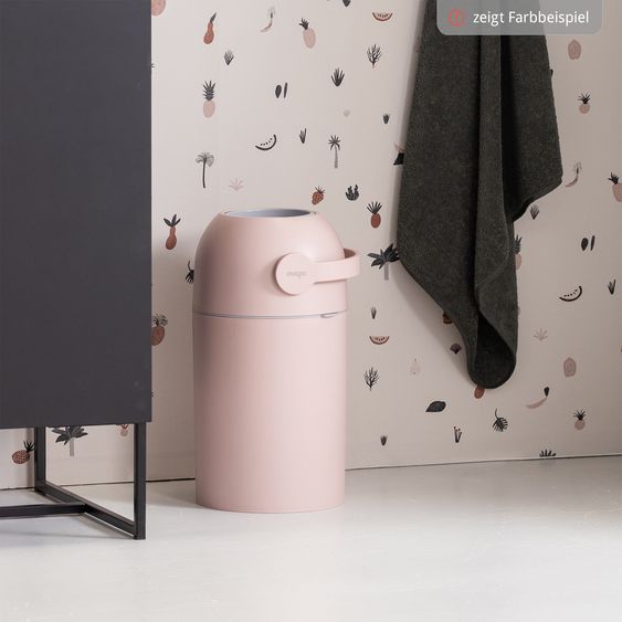 Magic Magic Majestic odorless diaper pail - for conventional bin liners incl. 1 roll with 15 original Magic diaper liners - Graphite