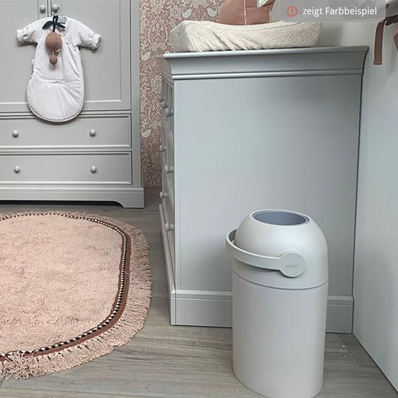 Magic Magic Majestic odorless diaper pail - for conventional bin liners incl. 1 roll with 15 original Magic diaper liners - Graphite