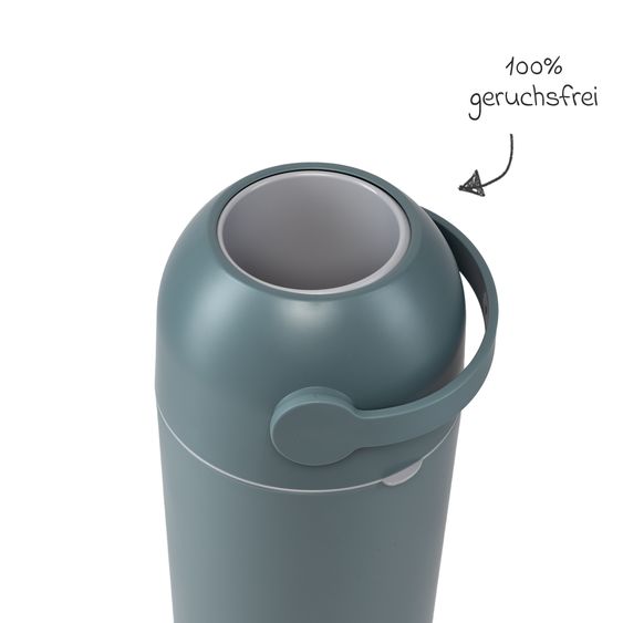Magic Magic Majestic odorless diaper pail - for conventional bin liners incl. 1 roll with 15 original Magic diaper liners - Sage