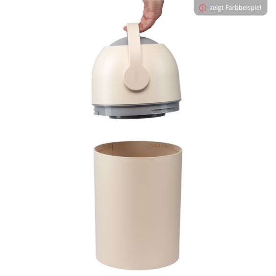 Magic Windeleimer Magic Majestic geruchsfrei - für herkömmliche Müllbeutel inkl. 1 Rolle mit 15 original Magic Windelbeuteln - Weiß