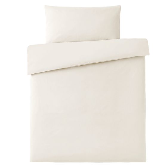 Makian Bettwäsche 100 x 135 cm / 40 x 60 cm - Uni - Beige
