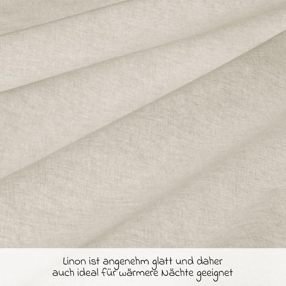Makian Bettwäsche 100 x 135 cm / 40 x 60 cm - Uni - Beige