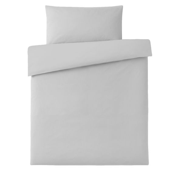 Makian Bettwäsche 100 x 135 cm / 40 x 60 cm - Uni - Grau