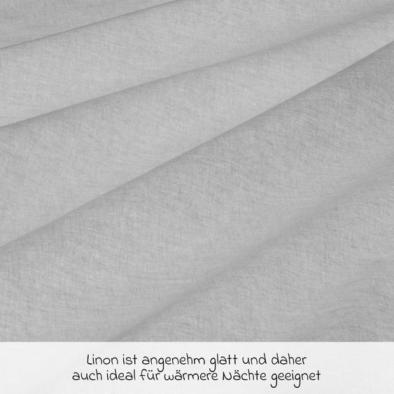 Makian Bettwäsche 100 x 135 cm / 40 x 60 cm - Uni - Grau