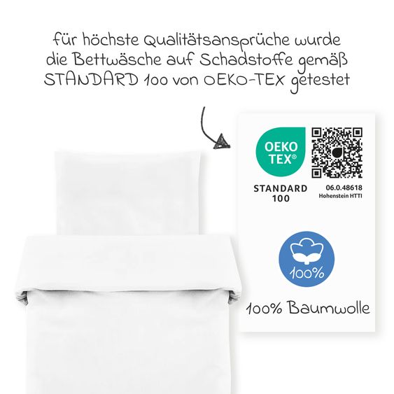 Makian Bed linen 80 x 80 cm - Uni White