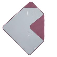 Einschlagdecke leichte Jerseydecke - für Babyschale & Kinderwagen 80 x 80 cm - Orchidee Puder