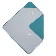 Einschlagdecke leichte Jerseydecke - für Babyschale & Kinderwagen 80 x 80 cm - Patina Mint