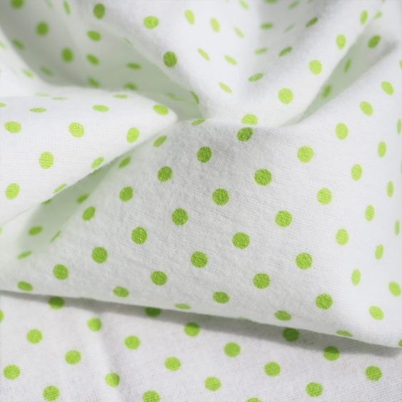 Makian Moltontuch 4er Pack - Zebra Weiß Grün