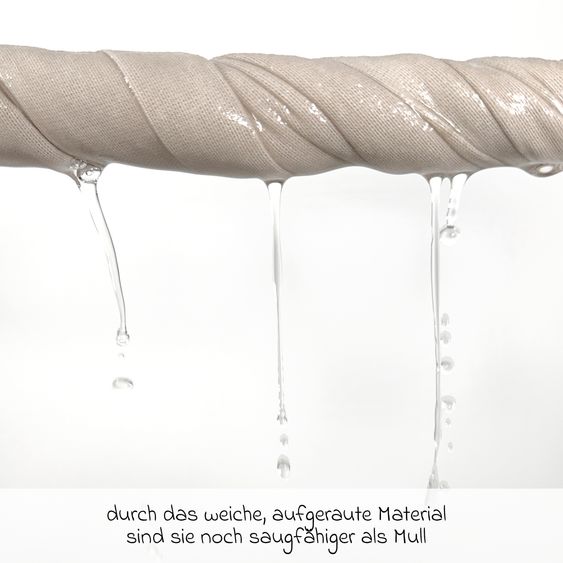 Makian Moltontücher Confezione da 4 pezzi 80 x 80 cm - Beige / Choco