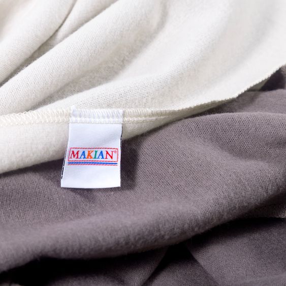 Makian Moltontücher Confezione da 4 pezzi 80 x 80 cm - Beige / Choco