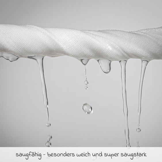 Makian Mulltuch / Spucktuch / Pflegetuch 4er Pack 30 x 30 cm - Hellblau / Royalblau / Marine