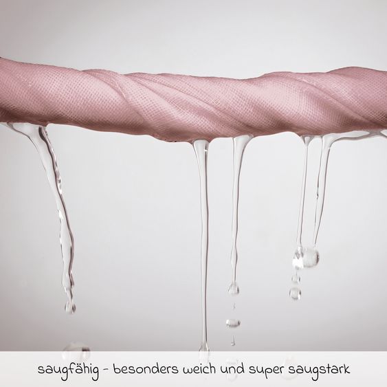 Makian Mulltuch / Spucktuch / Pflegetuch 4er Pack 30 x 30 cm - Lila / Puder