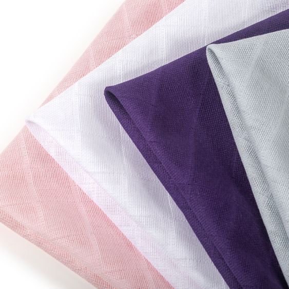 Makian Mulltuch / Spucktuch / Pflegetuch 4er Pack 30 x 30 cm - Lila / Puder