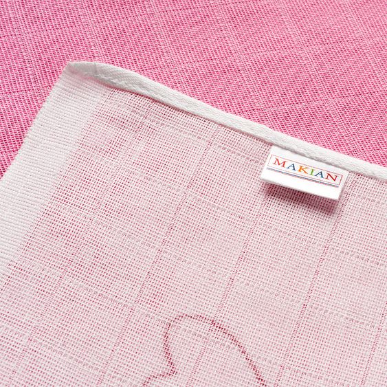 Makian Mullwindel 3er Pack - Herzen - Weiß Rosa