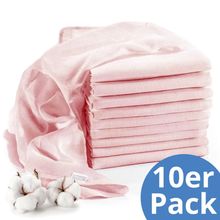 Mullwindel / Mulltuch 10er Pack 80 x 80 cm - Puder