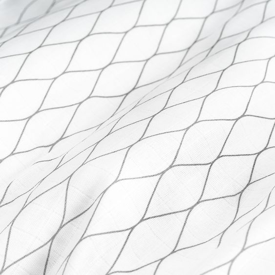 Makian Gauze diaper / gauze cloth 3-pack 80 x 80 cm - Modern Design - Gray White