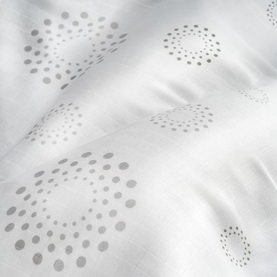 Makian Gauze diaper / gauze cloth 3-pack 80 x 80 cm - Modern Design - Gray White