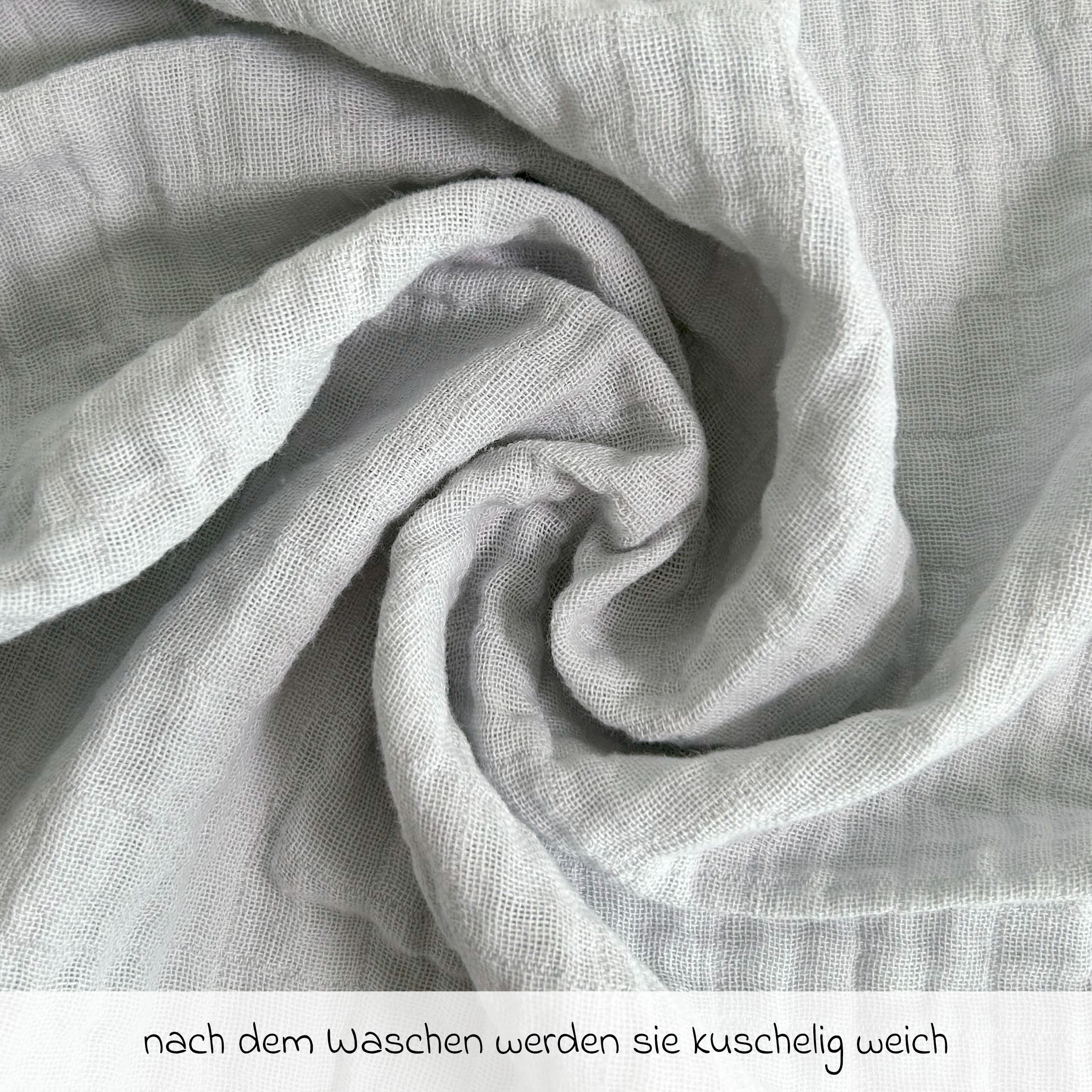 MAKIAN Pannolini Di Garaza In Cotone 100%, Confezione Da 8, 70x70 Cm, Assorbenti E Delicati, Oeko-TEX, Ideali Come CoperTino O Salvagoccia, Color Iceberg (Bianco/Menta/Grigio)