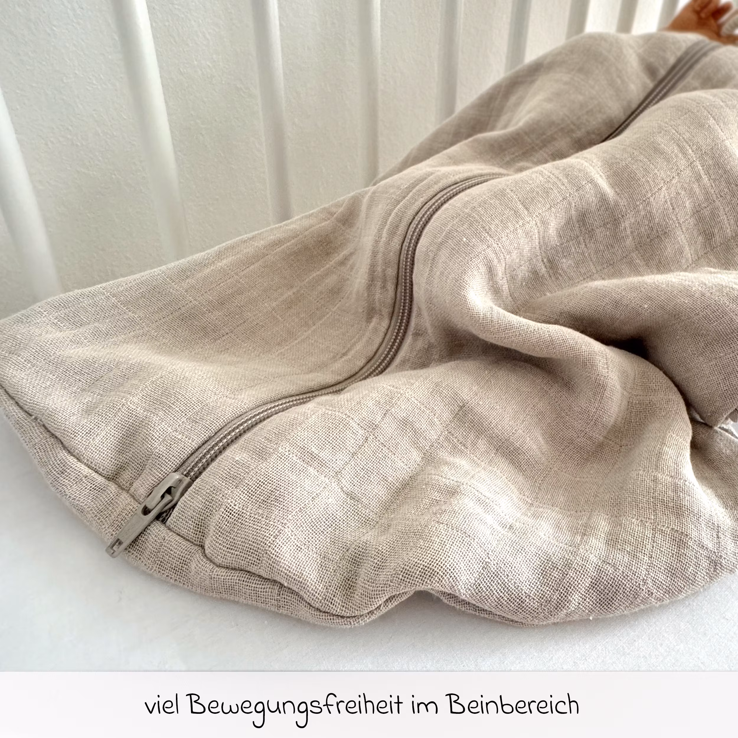 Makian Musselin-Schlafsack - Beige - Gr. 70 cm