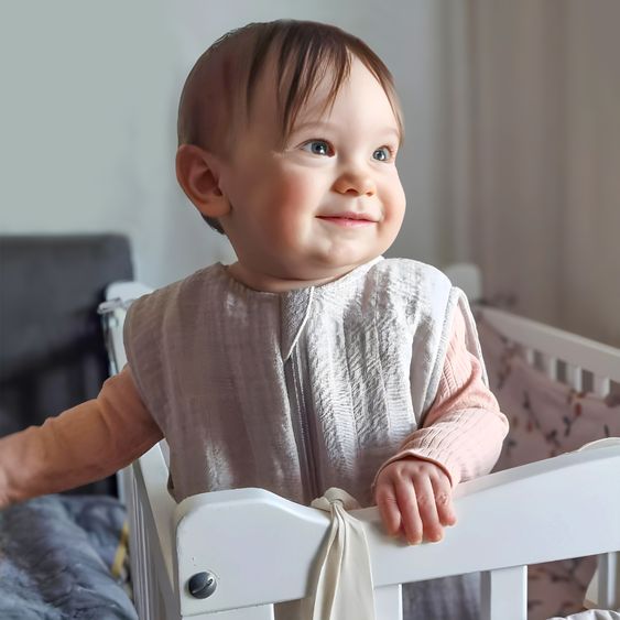 Makian Muslin sleeping bag - Beige - Size 80 cm