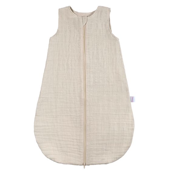Makian Musselin-Schlafsack - Beige - Gr. 90 cm