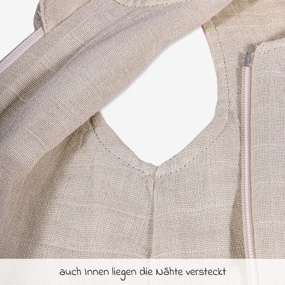 Makian Muslin sleeping bag - Greige - Size 110 cm