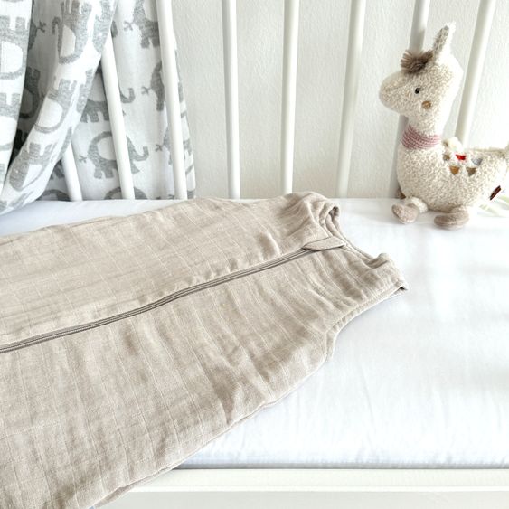 Makian Muslin sleeping bag - Greige - Size 90 cm