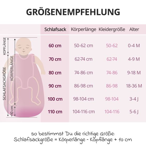 Makian Musselin-Schlafsack - Puder - Gr. 60 cm