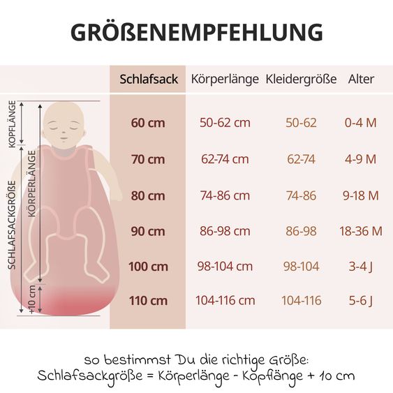 Makian Muslin sleeping bag - Terracotta - Size 90 cm