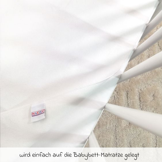 Makian Wasserdichte Betteinlage 50 x 70 cm / Matratzenauflage Molton
