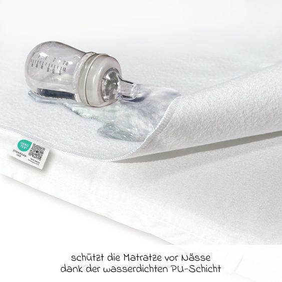 Makian Wasserdichte Betteinlage 50 x 70 cm / Matratzenauflage Molton