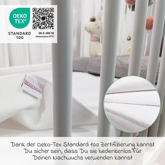 Makian Wasserdichte Betteinlage 50 x 70 cm / Matratzenauflage Molton