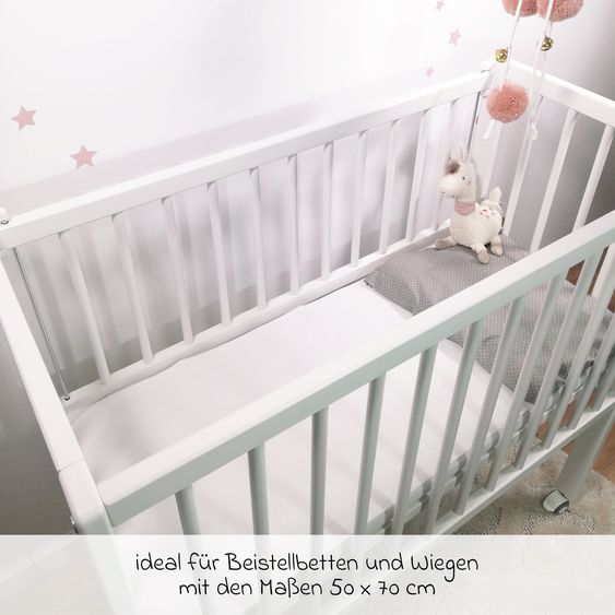 Makian Wasserdichte Betteinlage 50 x 70 cm / Matratzenauflage Molton