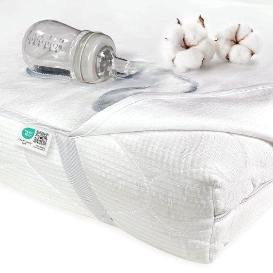 Makian Proteggi materasso impermeabile 70 x 140 cm / Coprimaterasso - Molton