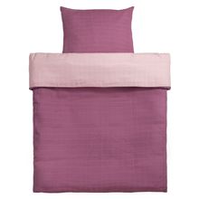 Reversible bedding gauze 80 x 80 / 35 x 40 cm - Orchid / Powder