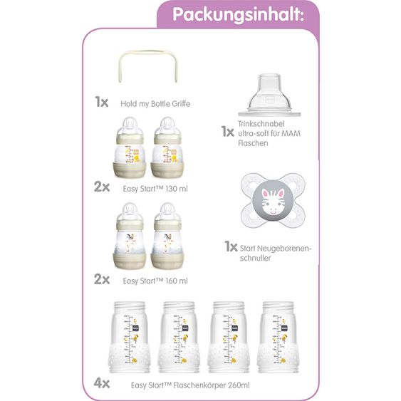 MAM Set iniziale di 11 pezzi Anti-Colic