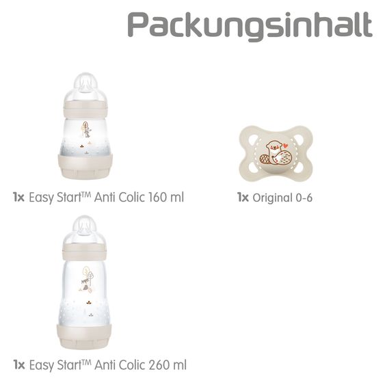 MAM 3-tlg. Starter Set S Easy Start Anti-Colic - Beige