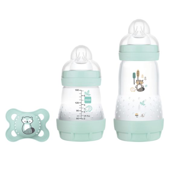 MAM 3-tlg. Starter-Set S Easy Start Anti-Colic Elements - Waschbär