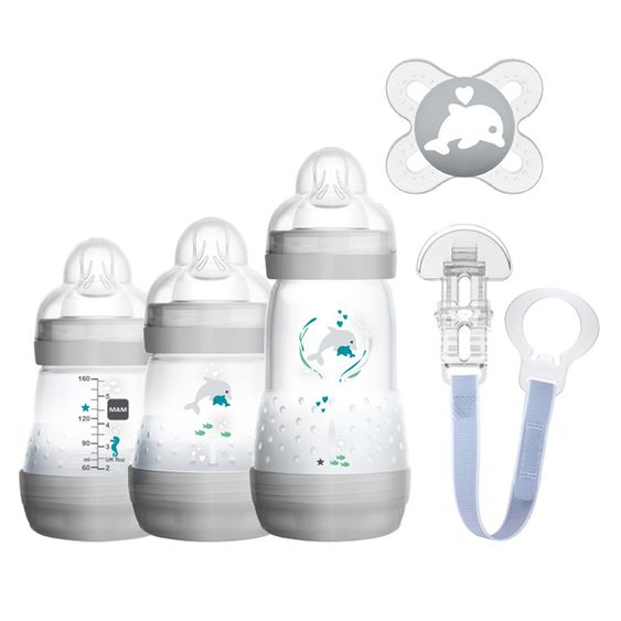 MAM 5-piece starter set Welcome to the World - Grey