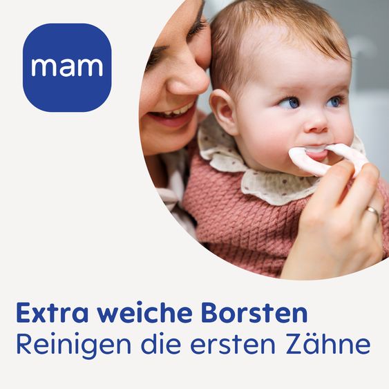 MAM Beißring Bite & Brush - Rosa