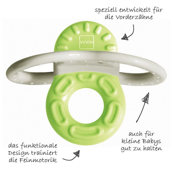 MAM Beißring Bite & Relax Phase 1 - Grün