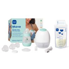 Tiralatte Elettrico Hands-free incl. PP-biberon Easy Start Anti-Colic & 5 sacchetti per latte materno gratuiti