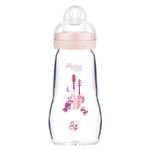 Glas-Flasche Feel Good 260 ml - Silikon Gr. 1 - Vogel & Eichhörnchen