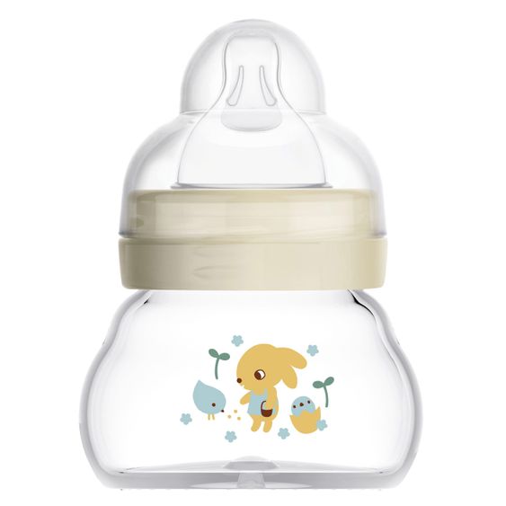 MAM Glas-Flasche Feel Good Glass Bottle 90 ml - Hase