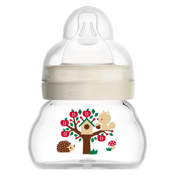 MAM Glas-Flasche Feel Good Glass Bottle 90 ml - Silikon Gr. 1
