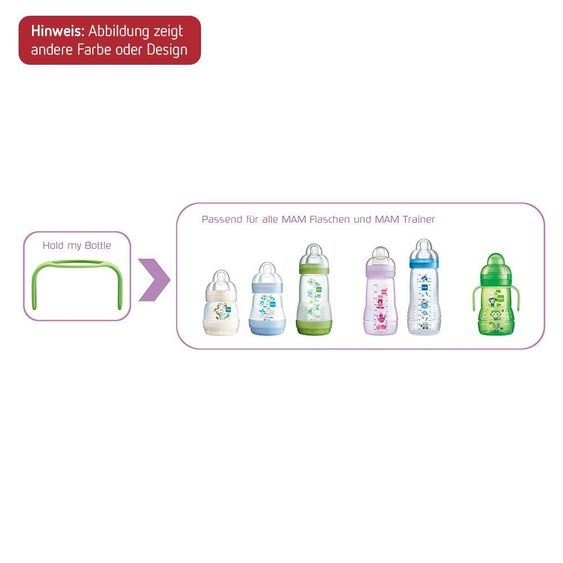 MAM Griffe 2er Pack Hold my Bottle - Blau